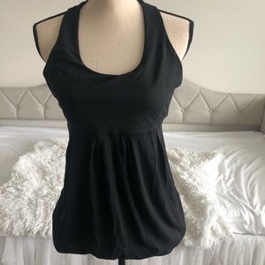 Lululemon black swan tank with bubble tank